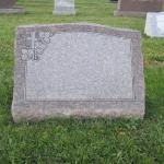 Stock 14
Barre Gray Granite slant marker with full panel w/ ivy leaves. Polished face sawn back, serp top, BRP
Slant- 3-0 x 0-10 x 1-4