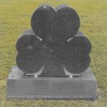 Evergreen Granite Shamrock
Monument- 2-6 x 0-8 x 2-4 all polished
Base- 3-0 x 1-2 x 0-8 polished top, polished front bevel, BRP