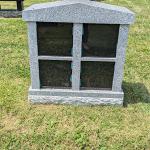 New Imperial Gray Granite
4- NicheColumbarium
2-11 x 1-5 x 3-1 all polished, BRP, 2 " polished margin
black doors- 12" x 12"